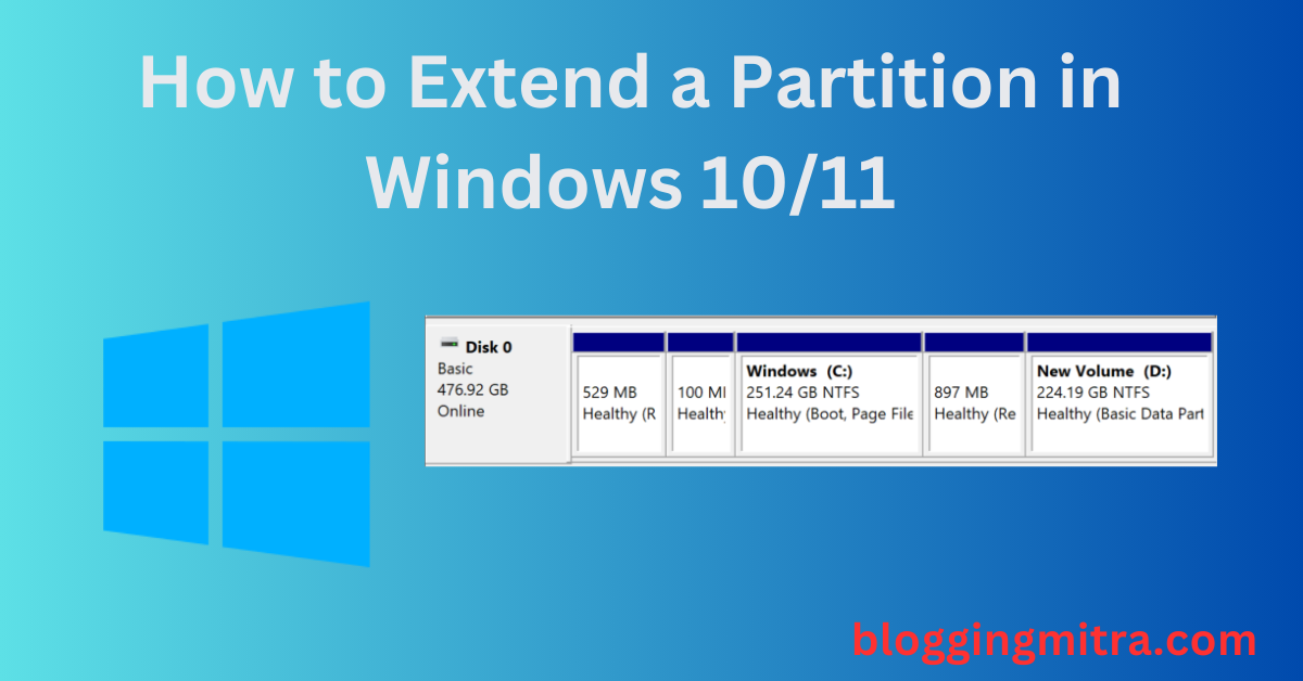 How to Extend a Partition in Windows